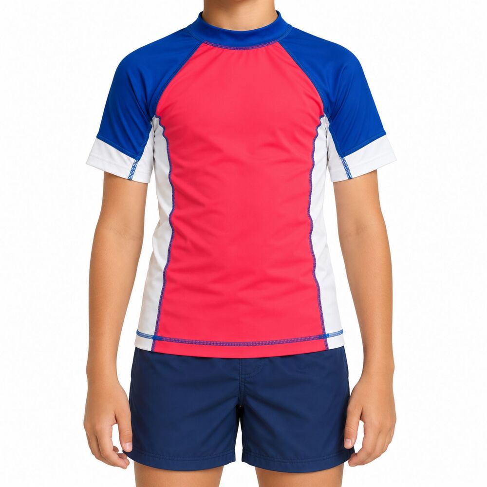 🔥 5 for $30 🔥 Lands’ End Kids UPF 50+ Colorblock Rash Guard | Size M (10-12)
